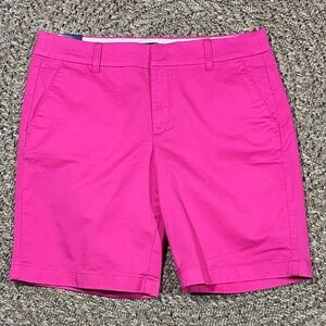 NWT J. Crew Vibrant Pink Women's Bermuda Shorts Size 10